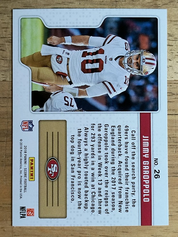 2018 Score Signal Callers #26 Jimmy Garoppolo