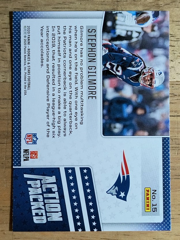 2020 Rookies and Stars Action Packed #15 Stephon Gilmore