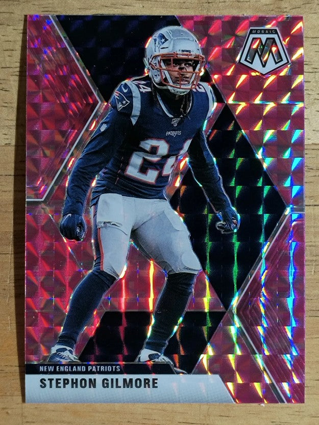 2020 Panini Mosaic Mosaic Camo Pink #140 Stephon Gilmore