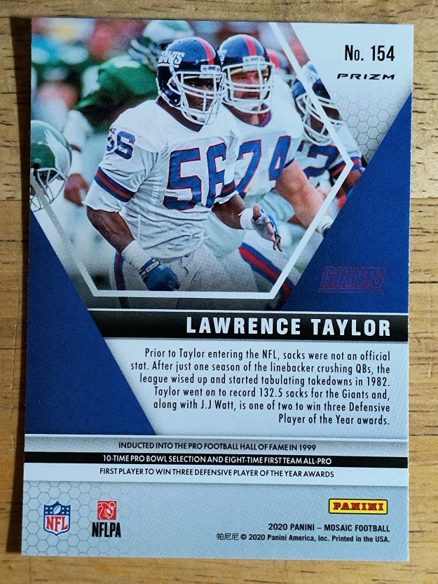 2020 Panini Mosaic Silver #154 Lawrence Taylor