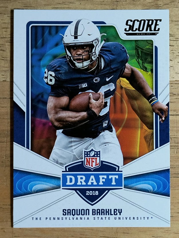 2018 Score NFL Draft #6 Saquon Barkley