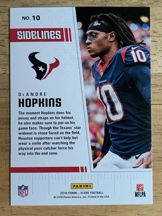 2018 Score Sidelines #10 DeAndre Hopkins