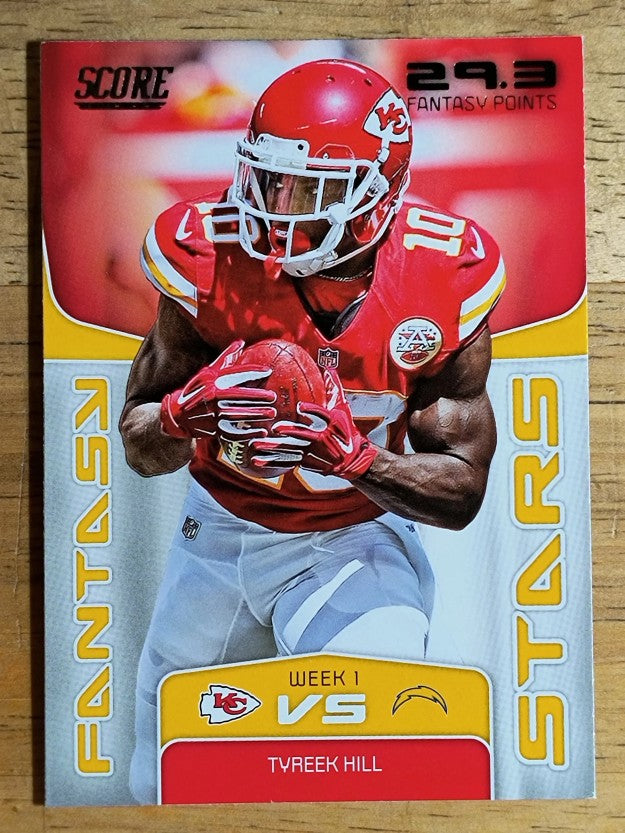 2019 Score Fantasy Stars #13 Tyreek Hill (NM)