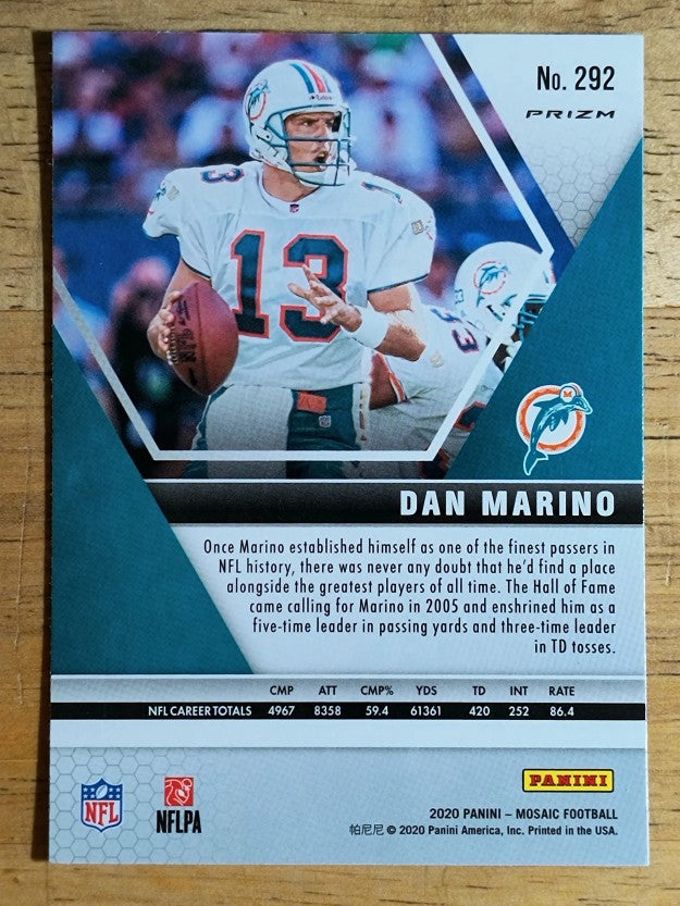 2020 Panini Mosaic Mosaic Green #292 Dan Marino HOF