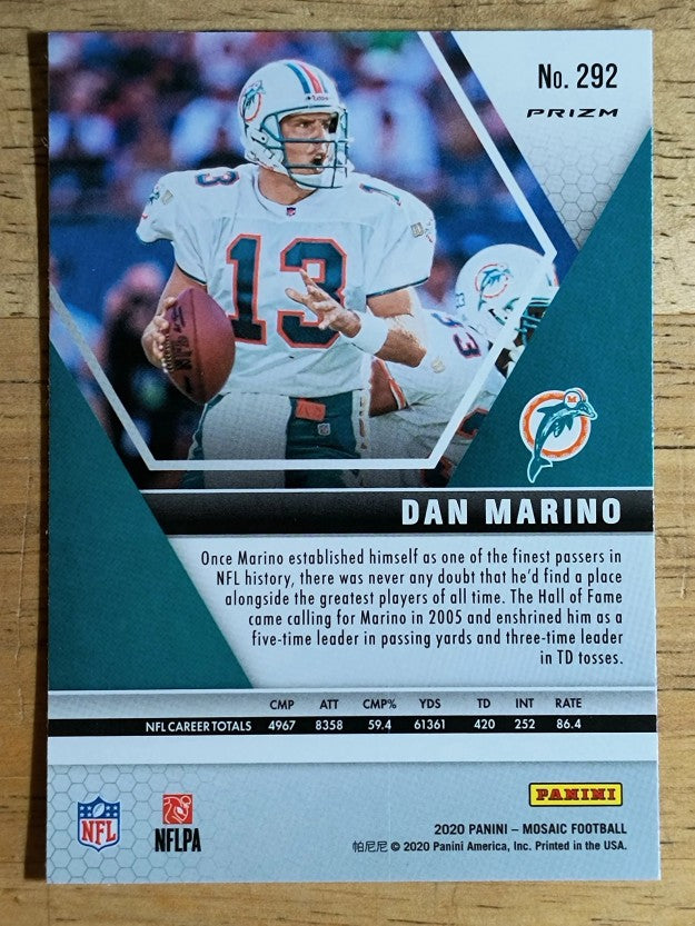 2020 Panini Mosaic Silver #292 Dan Marino HOF