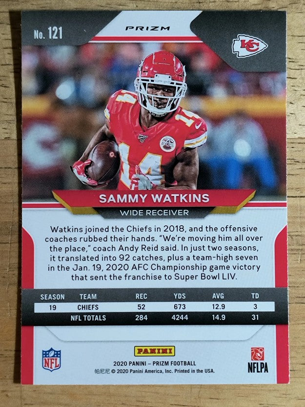2020 Panini Prizm Prizms Orange Disco #121 Sammy Watkins
