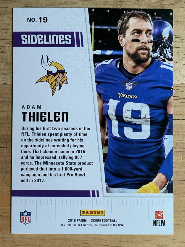 2018 Score Sidelines #19 Adam Thielen