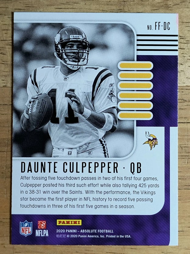 2020 Absolute Fantasy Flashback #8 Daunte Culpepper