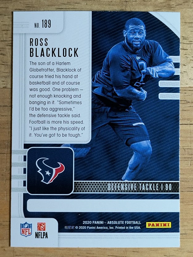 2020 Absolute Retail #189 Ross Blacklock