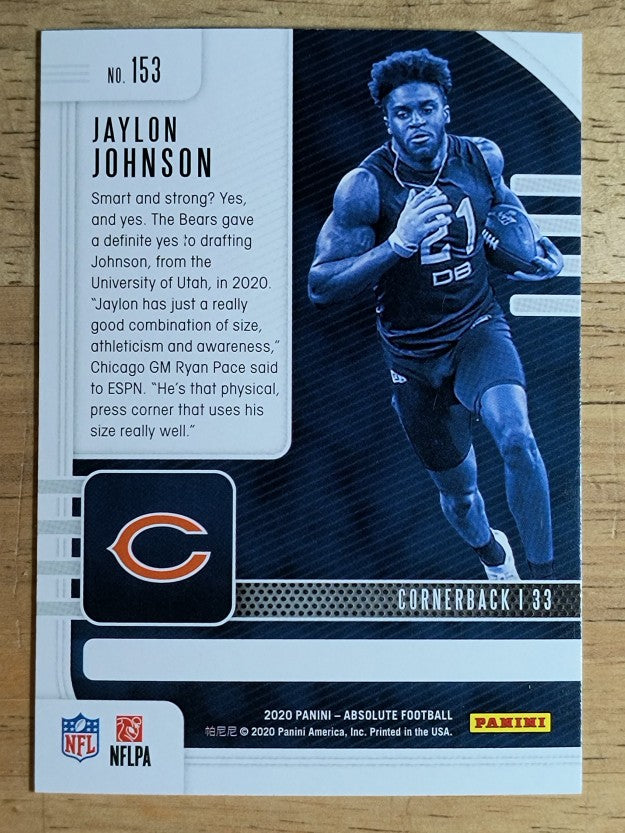 2020 Absolute Retail #153 Jaylon Johnson
