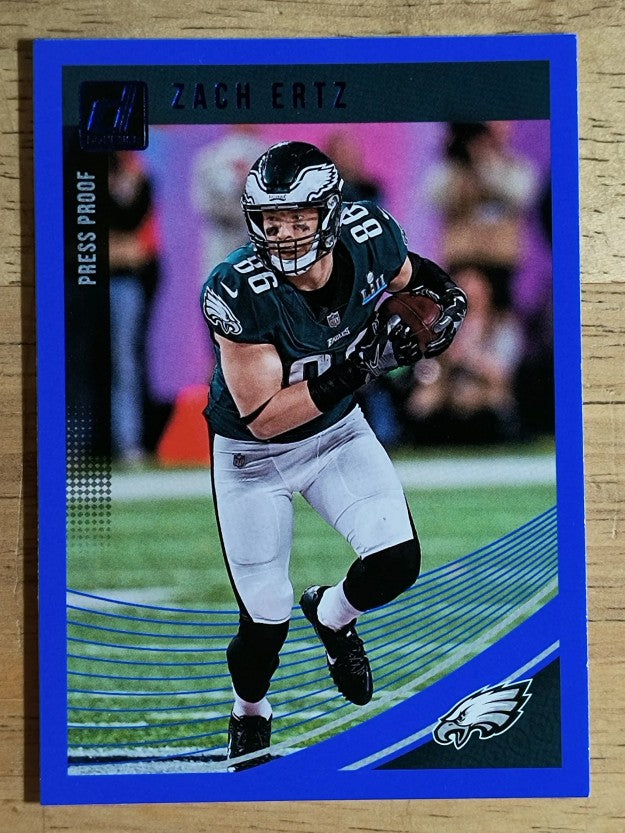 2018 Donruss Press Proof Blue #233 Zach Ertz