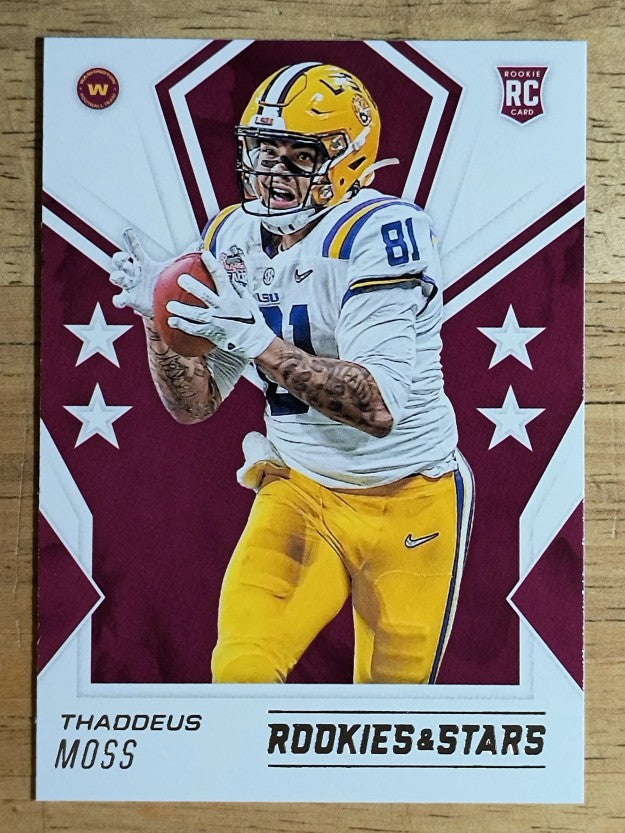 2020 Rookies and Stars #183 Thaddeus Moss RC