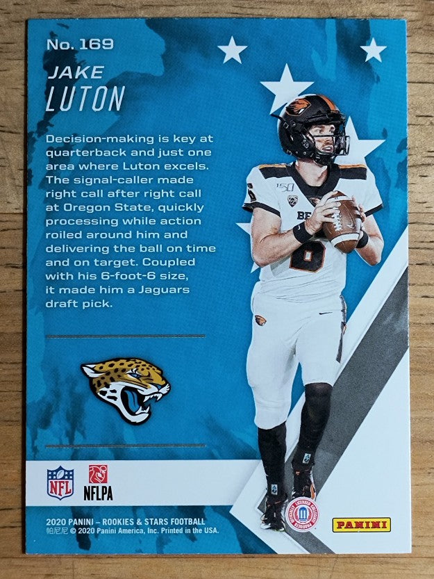 2020 Rookies and Stars #169 Jake Luton RC