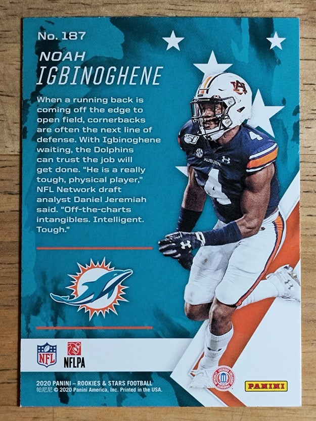 2020 Rookies and Stars #187 Noah Igbinoghene RC