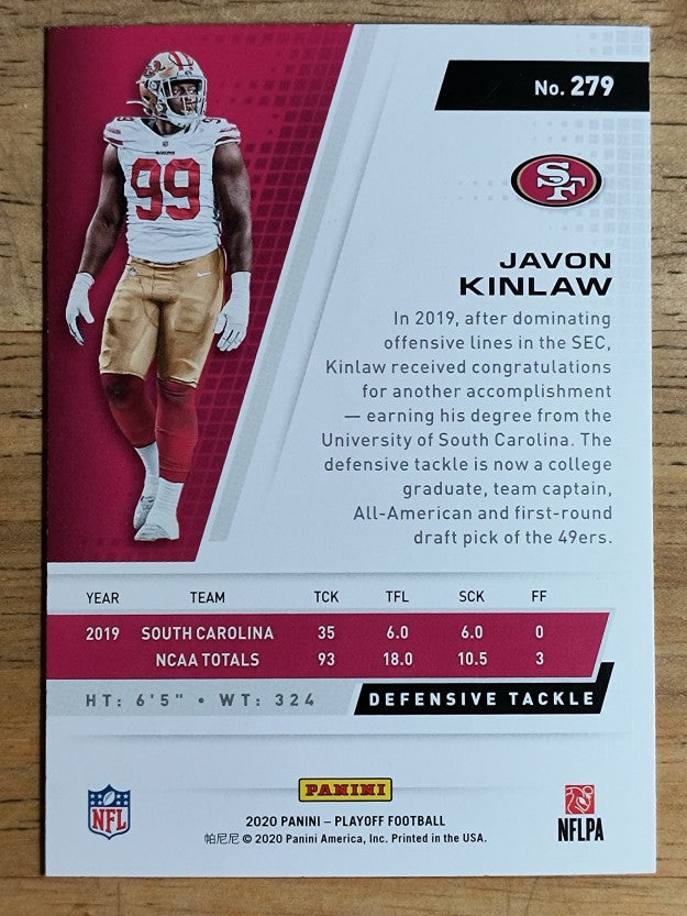 2020 Playoff #279 Javon Kinlaw RC
