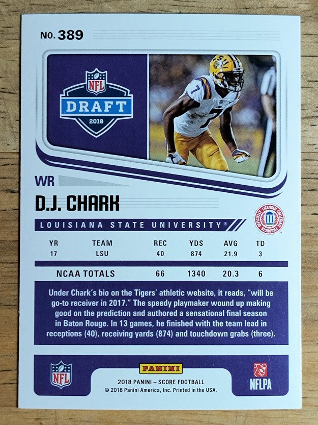 2018 Score #389 D.J. Chark RC