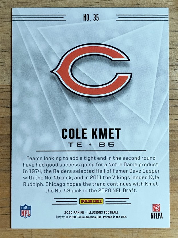 2020 Panini Illusions Retail #35 Cole Kmet