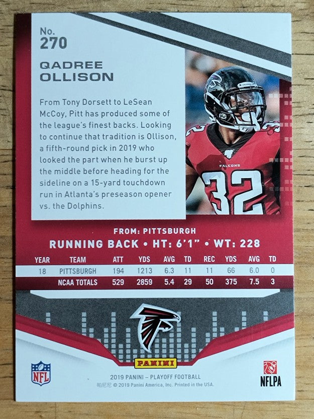 2019 Playoff #270 Qadree Ollison RC
