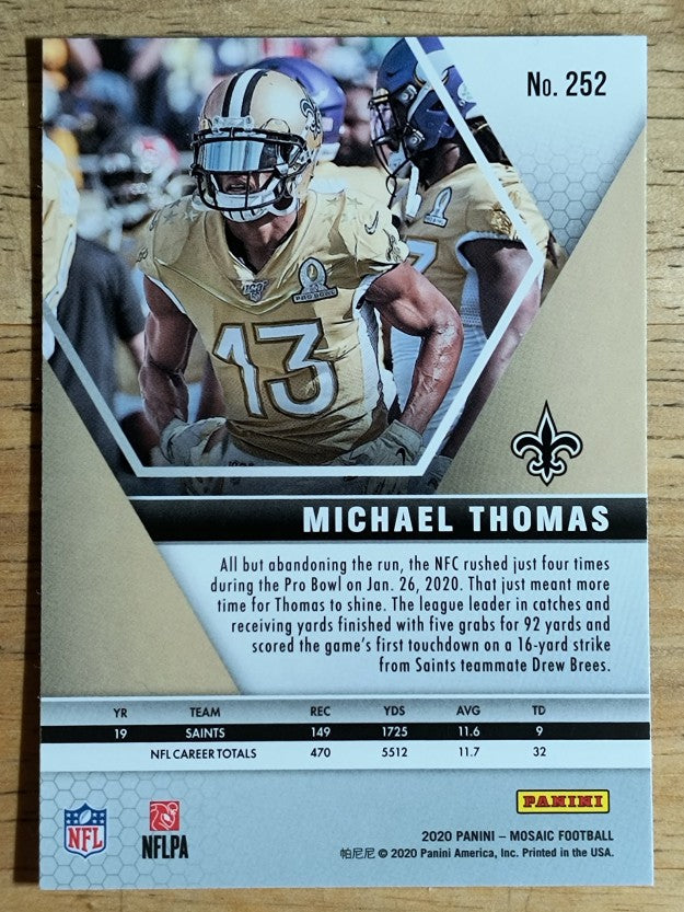 2020 Panini Mosaic #252 Michael Thomas PB