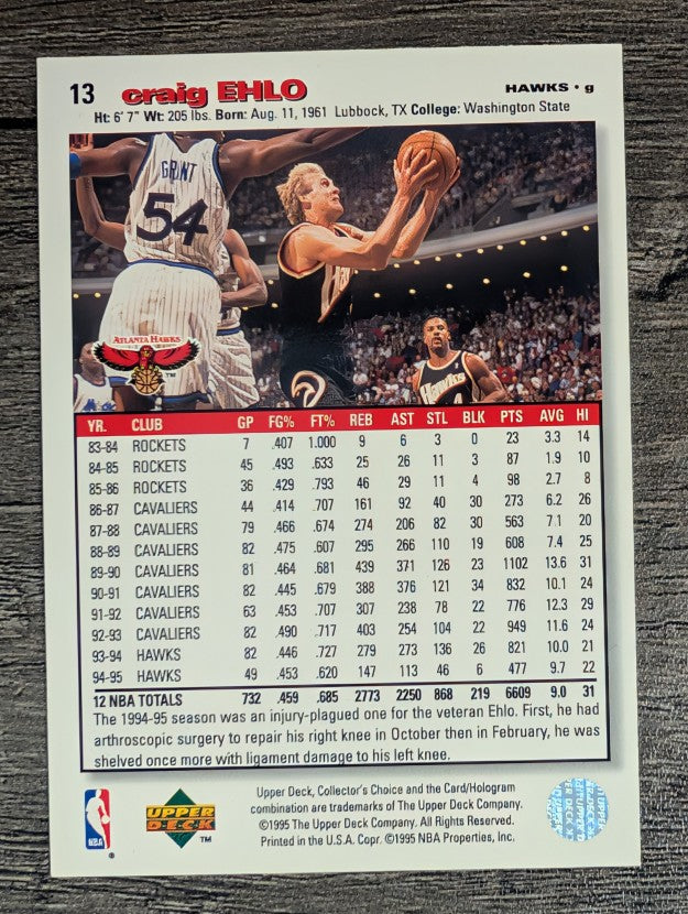 1995-96 Collector's Choice #13 Craig Ehlo