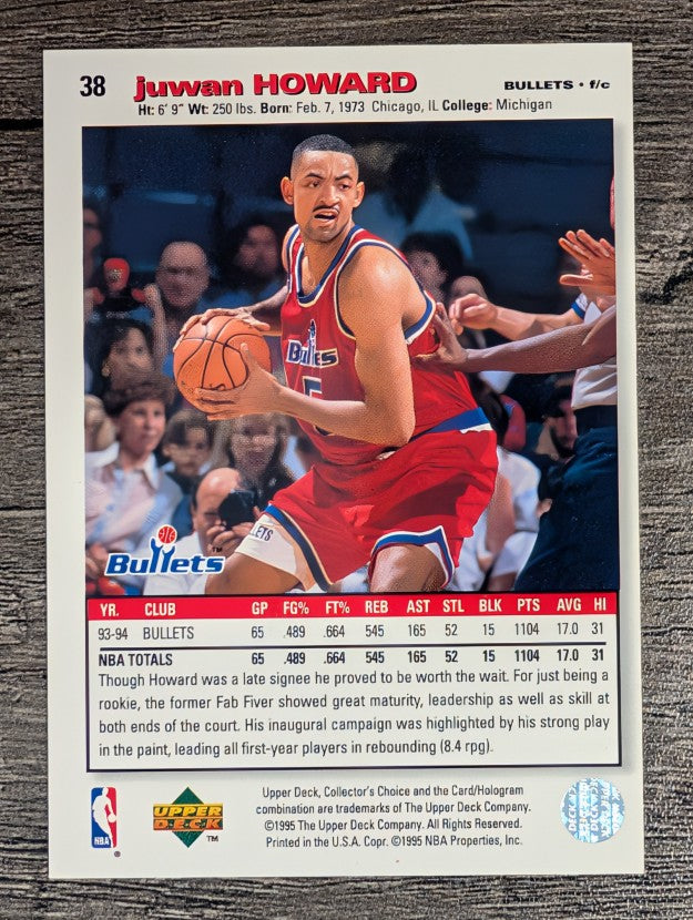 1995-96 Collector's Choice #38 Juwan Howard
