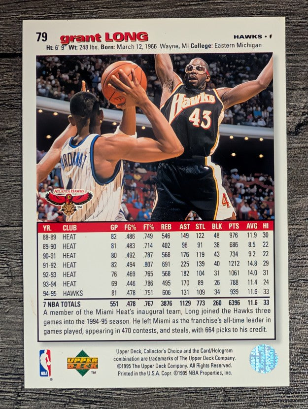1995-96 Collector's Choice #79 Grant Long