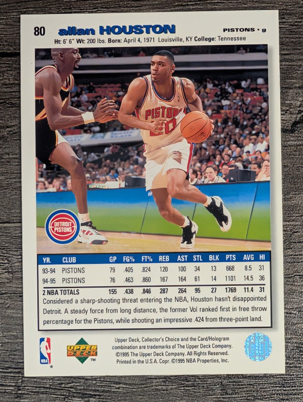 1995-96 Collector's Choice #80 Allan Houston