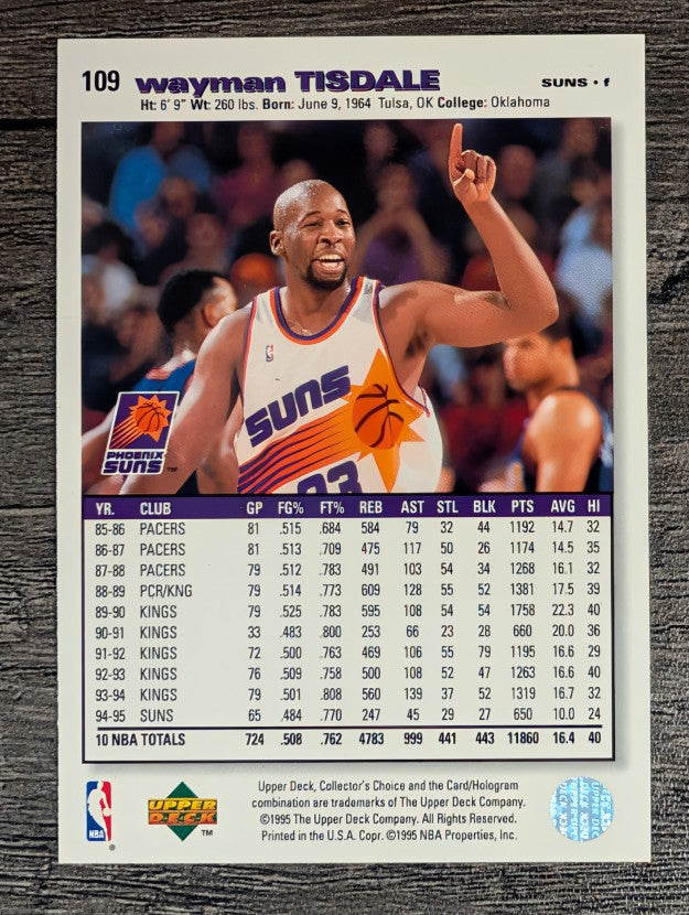 1995-96 Collector's Choice #109 Wayman Tisdale
