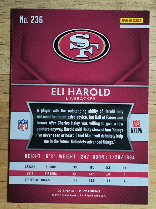 2015 Panini Prizm #236 Eli Harold RC