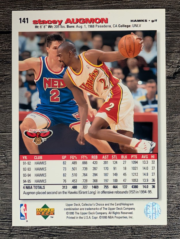 1995-96 Collector's Choice #141 Stacey Augmon