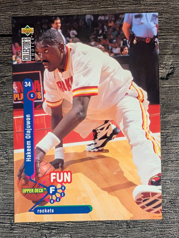 1995-96 Collector's Choice #175 Hakeem Olajuwon FF