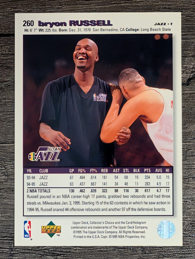 1995-96 Collector's Choice #260 Bryon Russell