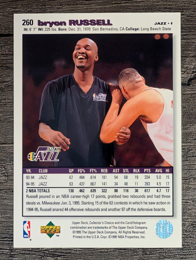1995-96 Collector's Choice #260 Bryon Russell