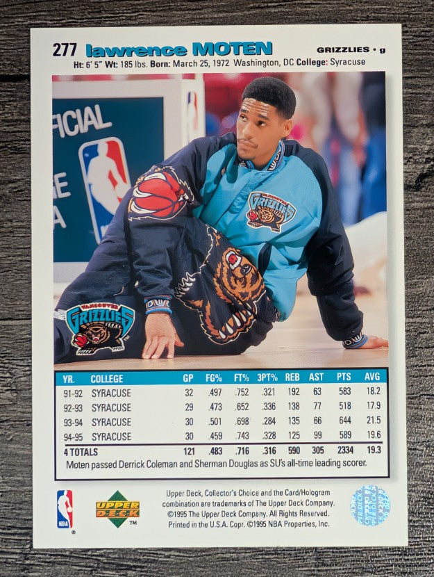 1995-96 Collector's Choice #277 Lawrence Moten RC