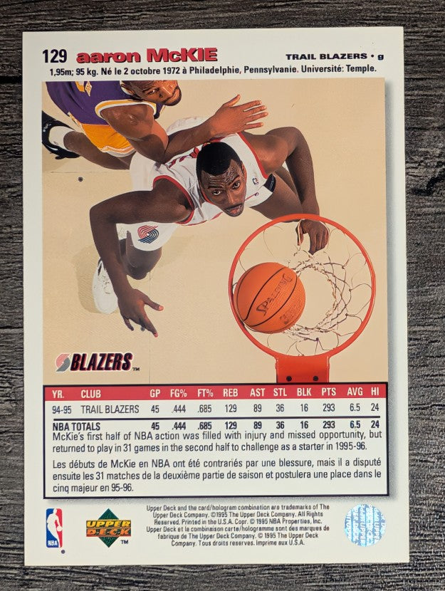 1995-96 Collector's Choice International French I #129 Aaron McKie