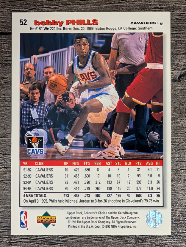 1995-96 Collector's Choice Player's Club #52 Bobby Phills