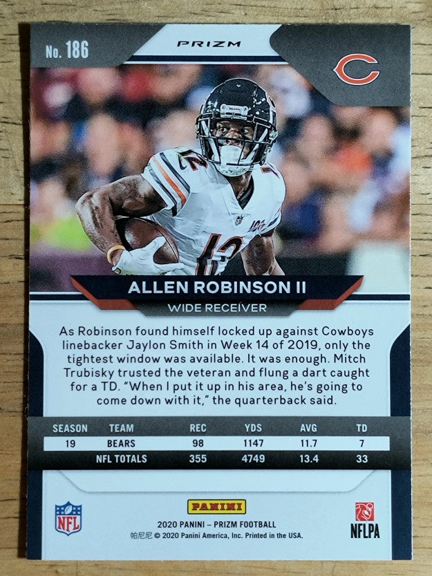 2020 Panini Prizm Prizms Red White and Blue #186 Allen Robinson II