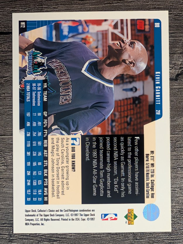 1997-98 Collector's Choice #80 Kevin Garnett