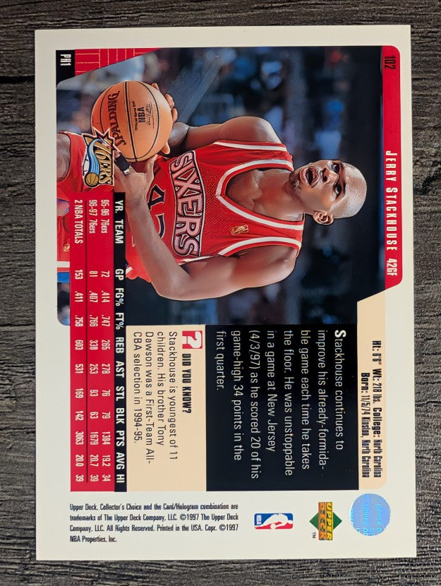 1997-98 Collector's Choice #102 Jerry Stackhouse