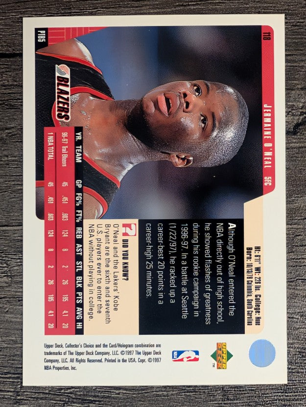 1997-98 Collector's Choice #118 Jermaine O'Neal
