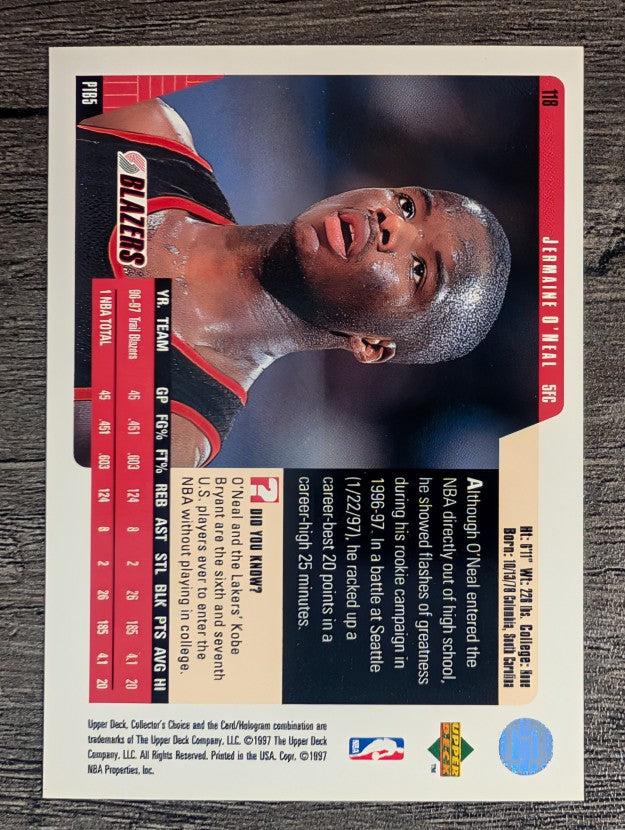 1997-98 Collector's Choice #118 Jermaine O'Neal