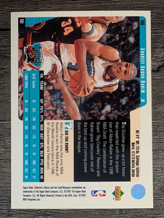 1997-98 Collector's Choice #146 Shareef Abdur-Rahim