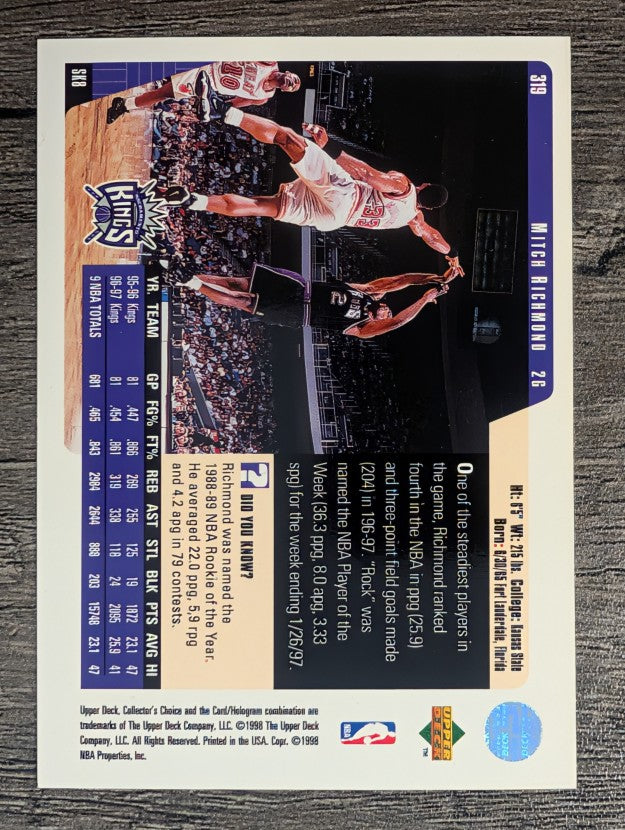 1997-98 Collector's Choice #319 Mitch Richmond