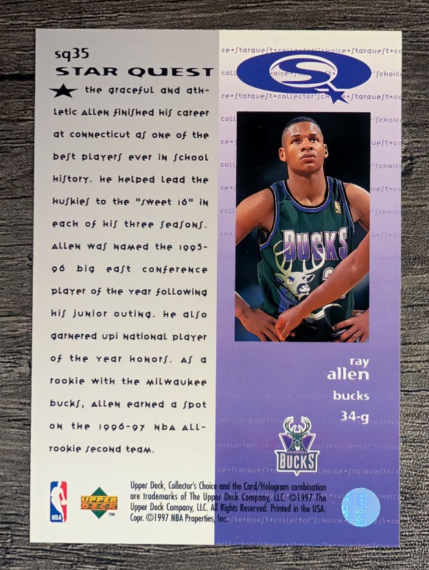 1997-98 Collector's Choice StarQuest #35 Ray Allen