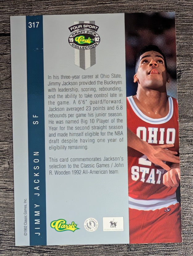 1992 Classic Four Sport #317 Jimmy Jackson JWA