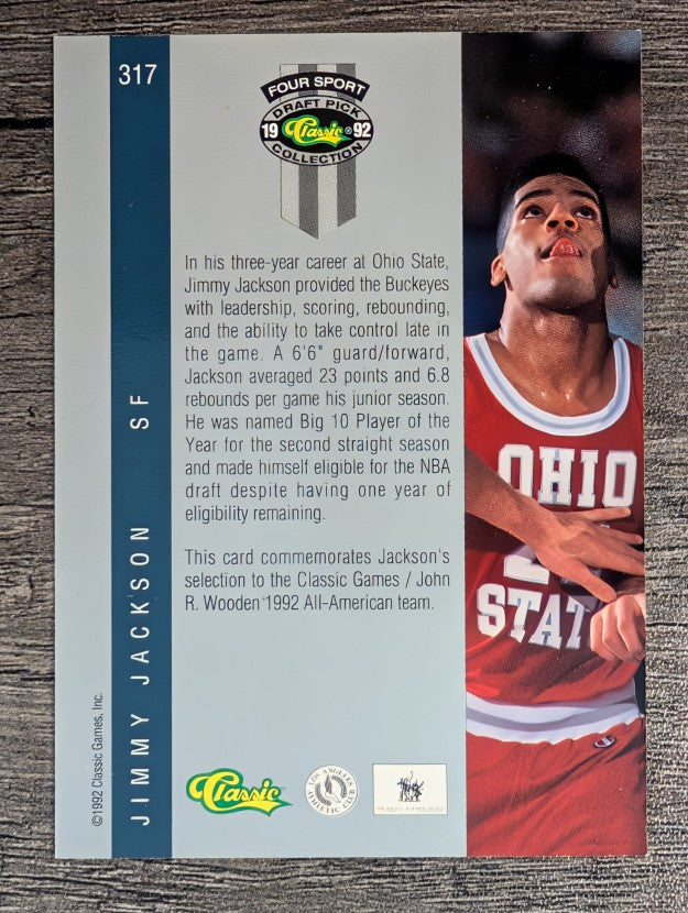 1992 Classic Four Sport #317 Jimmy Jackson JWA