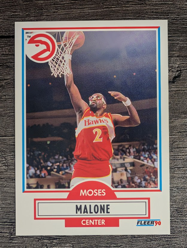 1990-91 Fleer #3 Moses Malone