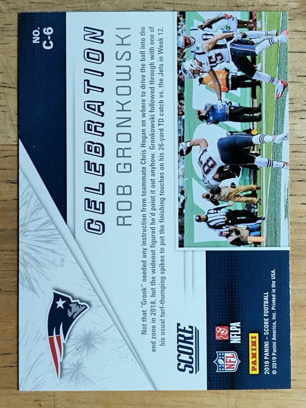 2019 Score Celebration #6 Rob Gronkowski