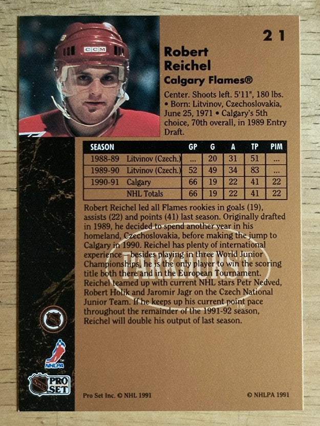 1991-92 Parkhurst #21 Robert Reichel