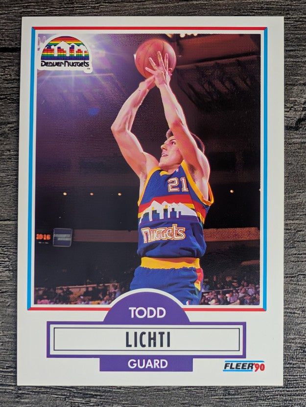 1990-91 Fleer #51 Todd Lichti RC